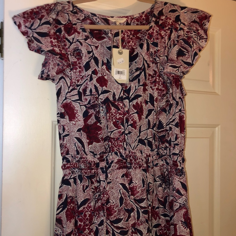 Lucky Brand Floral chiffon Dress, size small.